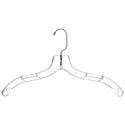 17'' Clear Plastic Top Hanger (100% transparent) Sold in Bundles of 25/50/100