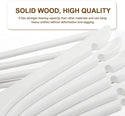 17'' White Wooden Suit Hanger With (Rose Gold Hook) 12mm thick Sold in Bundle of 25/50/100