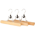 9'' Pant And Skirt Wooden Hanger w/Snap-Lock Sold in Bundle of 25/50/100