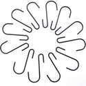 Large Size Heavy Duty S Metal Hooks - Matte Black - 304 Stainless Steel with 4mm Thick- Sold in 5/25/50