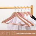 44.5cm Premium Eastern Red Cedar Suit Hangers 12mm thick- Sold In Bundles of 10/20/50 - Mycoathangers