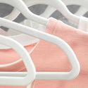 17'' Slim-Line White Suit Hanger with Chrome Hook Sold in Bundles of 20/50/100