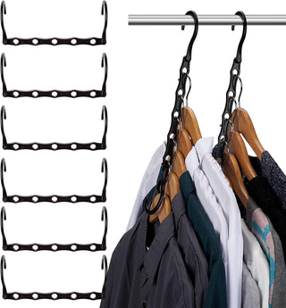 Space Saving ABS Plastic Hangers - Black - Sold in 5/25 - Mycoathangers