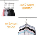 Space Saving Metal Magic Cascading Hanger - Heavy Duty - Sold in 4/8/16