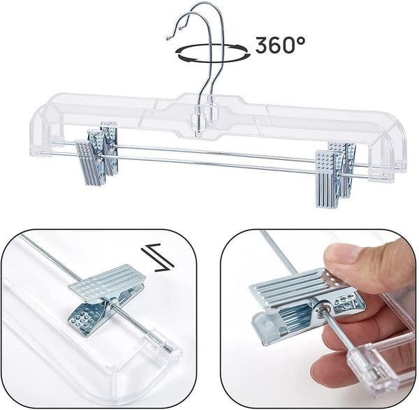 10'' Childrens Pant/Skirt Plastic Hanger Sold in Bundles of 25/50/100