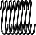 Large Size Heavy Duty S Metal Hooks - Matte Black - 304 Stainless Steel with 4mm Thick- Sold in 5/25/50