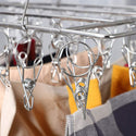 316 Marine Grade Stainless Steel Stainless Steel Round Hanging Drying Rack with 34 Pegs