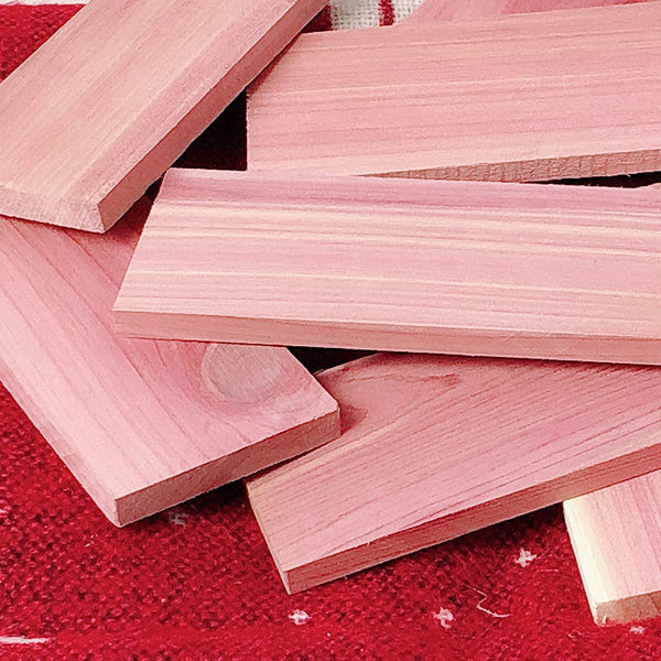 Natural Cedar Planks for Clothes Storage - Sold in bundles of 8/16/24/48 pcs