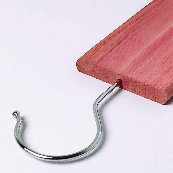 Natural Cedar Hang Ups for Clothes Storage - Sold in bundles of 8/16/24 pcs