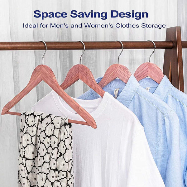 17'' Premium Eastern Red Cedar Suit Hangers 12mm thick- Sold In Bundles of 10/20/50