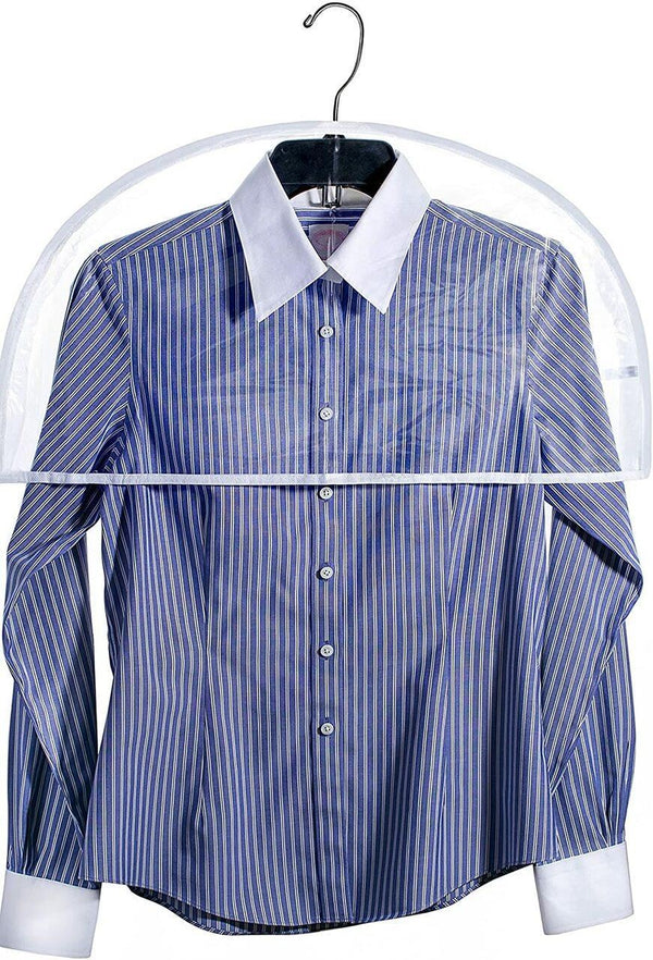 Clear Vinyl Shoulder Covers For single Garment Sold in Bundles of 5/10/20/50 - Mycoathangers