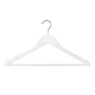 Quality White Wooden Kids Hangers, 100-Pack Wooden Hangers