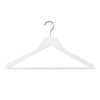 Wooden Suit Hangers - Flat - 17 Black Finish