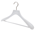 18'' Premium White Wood Bridal Wear Hanger With White Velvet Coating on 50mm Thick Shoulders Sold 2/6/10/20