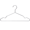 Heavy Duty 17'' Chrome Metal Suit Hanger (4.5mm thick) w/Notches Sold in Bundles of 25/50/100