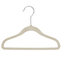 11.5'' Kids Size Slim-Line Ivory Suit Hanger with Chrome Metal Hook Sold in 20/50/100