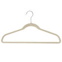 17'' Slim-Line Ivory Suit Hanger with Chrome Hook Sold in Bundles of 20/50/100