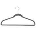 17'' Slim-Line Grey Colour Suit Hanger with Chrome Hook Sold in Bundles of 20/50/100