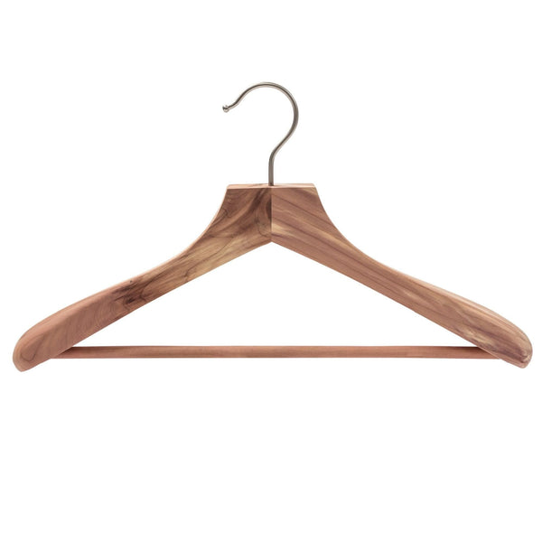 46cm Premium Eastern Red Cedar Suit Hangers 50 mm Thick Shoulders - Sold In 2/6/10/20 - Mycoathangers