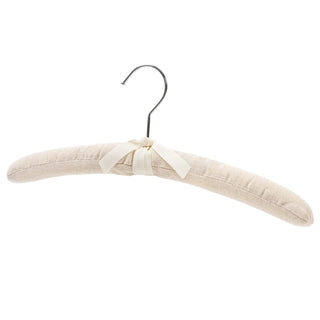 38cm Natural Cotton Canvas Hangers w/Chrome Hook- Sold in Bundle of 10/20/50 - Mycoathangers