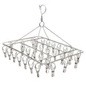 316 Marine Grade Stainless Steel Round Hanging Drying Rack - Large - with 38 Pegs - Mycoathangers