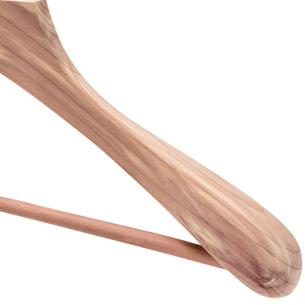 46cm Premium Eastern Red Cedar Suit Hangers 50 mm Thick Shoulders - Sold In 2/6/10/20 - Mycoathangers