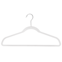 44.5cm Slim-Line White Suit Hanger with Chrome Hook Sold in Bundles of 20/50/100 - Mycoathangers
