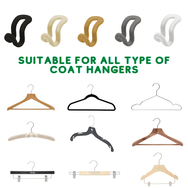 Ivory Velvet Coated Cascading Hook/Connector Work for all type of hangers Sold in 10/20/80 pcs
