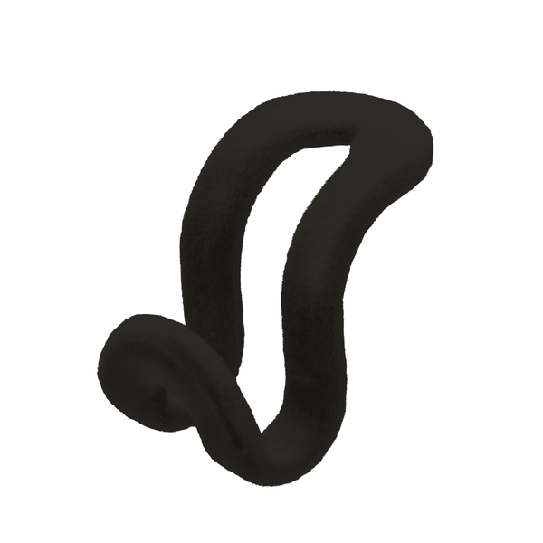 Black Velvet Coated Cascading Hook/Connector Work for all type of hangers Sold in 10/20/80 pcs - Mycoathangers