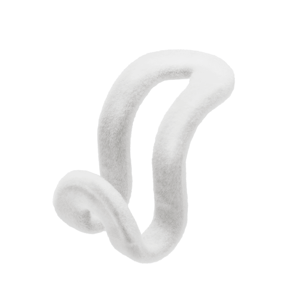 White Velvet Coated Cascading Hook/Connector Work for all type of hangers Sold in 10/20/40 pcs - Mycoathangers