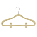 Ivory Velvet Finger Clips for Velvet Coat Hangers Sold in Bundles 20/50/100 pcs