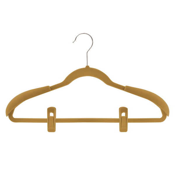 Camel Velvet Finger Clips for Velvet Coat Hangers Sold in Bundles 20/50/100 pcs - Mycoathangers