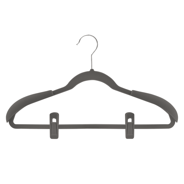 Grey Velvet Finger Clips for Velvet Coat Hangers Sold in Bundles 20/50/100 pcs