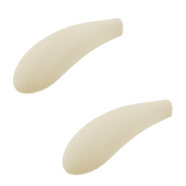 Ivory Velvet Shoulder Pads 45mm wide Sold in Bundles 8/16/24 pcs