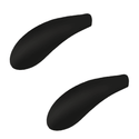 Black Velvet Shoulder Pads 45mm wide Sold in Bundles 8/16/24 pcs - Mycoathangers