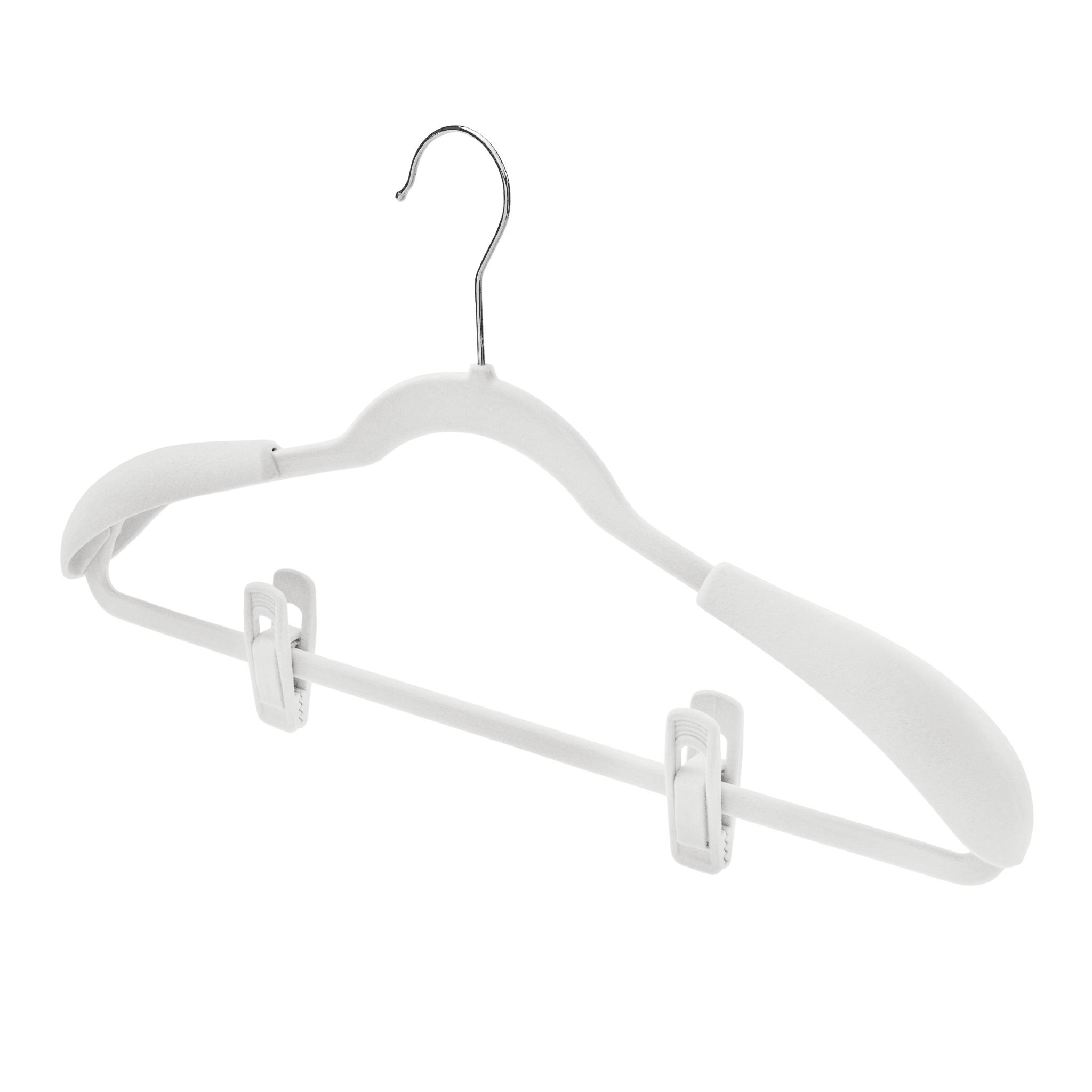 White Velvet Shoulder Pads 45mm wide Sold in Bundles 8/16/24 pcs - Mycoathangers
