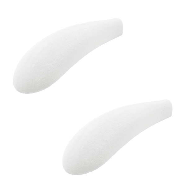 White Velvet Shoulder Pads 45mm wide Sold in Bundles 8/16/24 pcs - Mycoathangers