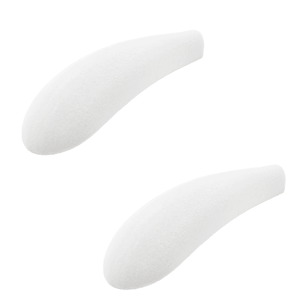White Velvet Shoulder Pads 45mm wide Sold in Bundles 8/16/24 pcs