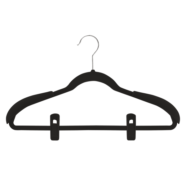 Black Velvet Finger Clips for Velvet Coat Hangers Sold in Bundles 20/50/100 pcs - Mycoathangers
