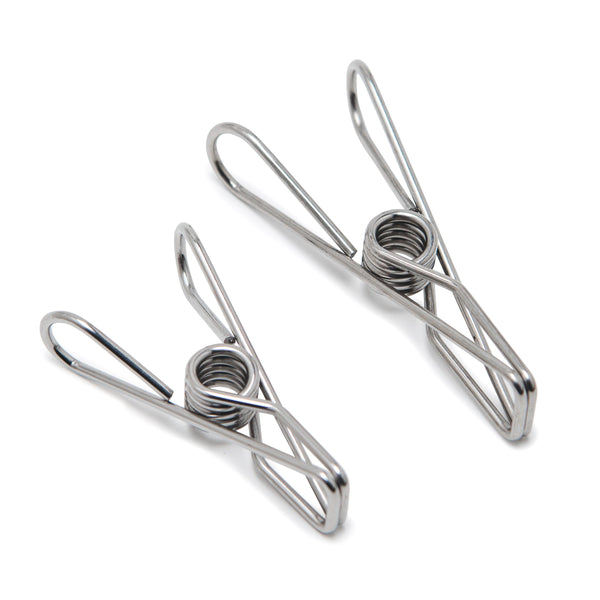 Large Size Stainless Steel Clothes Pegs Silver Colour Sold in 30/60