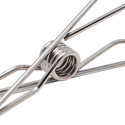 Regular Size Stainless Steel Clothes Pegs (Light Grip 1.7mm Thick) Silver Colour Sold in 40/80