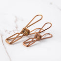 Large Size Stainless Steel Clothes Pegs Rose Gold Colour Sold in 30/60 - Mycoathangers