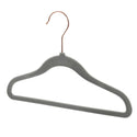 11.5'' Kids Size Slim-Line Grey Suit Hanger with Rose Gold Hook Sold in Bundles of 20/50/100