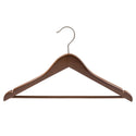 17'' Premium Walnut Wood Hanger With Bar 20mm Thick Sold in 10/20/50