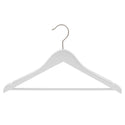 44.5cm Premium White Wood Hanger With Bar 20mm Thick Sold in 10/20/50 - Mycoathangers