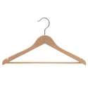 17'' Premium European Beech Wood Hanger NO Lacquer & Fine Polished 15mm Thick Sold in 10/20/50