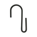 Medium Size Heavy Duty S Metal Hooks - Matte Black - 304 Stainless Steel with 4mm Thick- Sold in 5/25/50