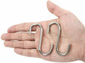 Small Size Heavy Duty S Metal Hooks - 304 Stainless Steel with 4mm Thick - Mycoathangers