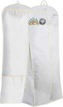 Bridal Wedding Gown Dress Garment Bag White Colour with Ivory Colour Trim Sold in 1/3/5/10 - Mycoathangers