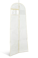 Bridal Wedding Dress Garment Bag White with Ivory Colour Trim Sold in 1/3/5/10